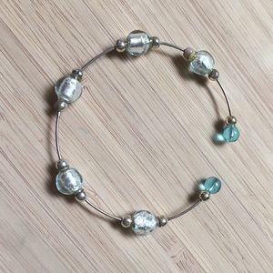 Murano glass bead bracelet